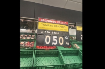 La polémica foto del precio