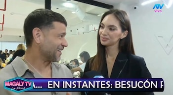 ¿Crisis antes del aniversario? Natalie Vértiz expone a Yaco por olvidar detalles en sus 11 años de casados. Captura: Magaly TV La Firme.