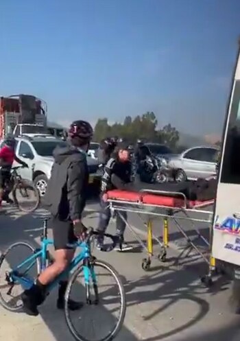 Los delincuentes simularon un accidente