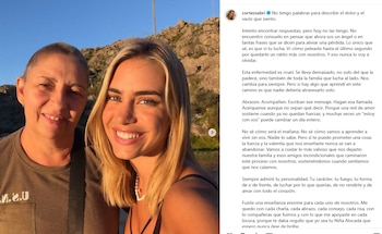 Sabrina Cortez despidió a su mamá luego de fallecer tras una larga enfermedad (Instagram)