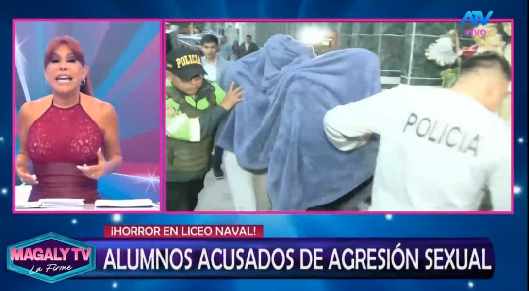 Magaly Medina reflexiona sobre presunta agresión en Liceo Naval y cuestiona la formación de adolescentes. Captura: Magaly TV La Firme.