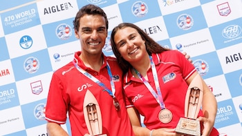 Jordi Xammar y Marta Cardona logran la medalla de bronce en el Mundial de 470 en Enoshima (Japón)