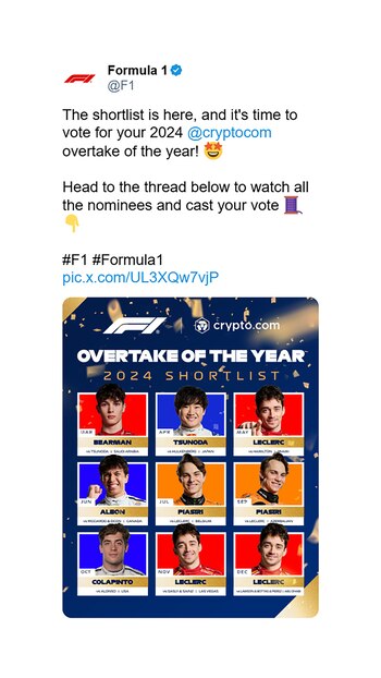 Estos son los pilotos nominados