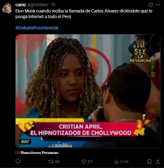 Debate presidencial EN VIVO: lo más viral en redes tras los momentos más polémicos. Captura: X.