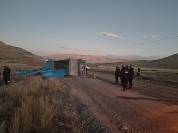 El accidente involucró a un vehículo de Servosa Cargo S.A.C., contratista de Minera Las Bambas.