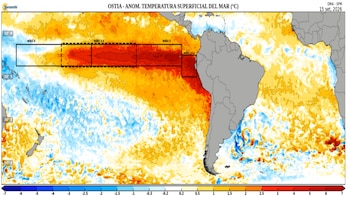 Durante el verano de 2027 continuarían las precipitaciones por encima de lo habitual en la costa norte, costa central y sierra norte occidental - Créditos: Senamhi.