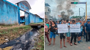 La protesta en Iquitos incluyó