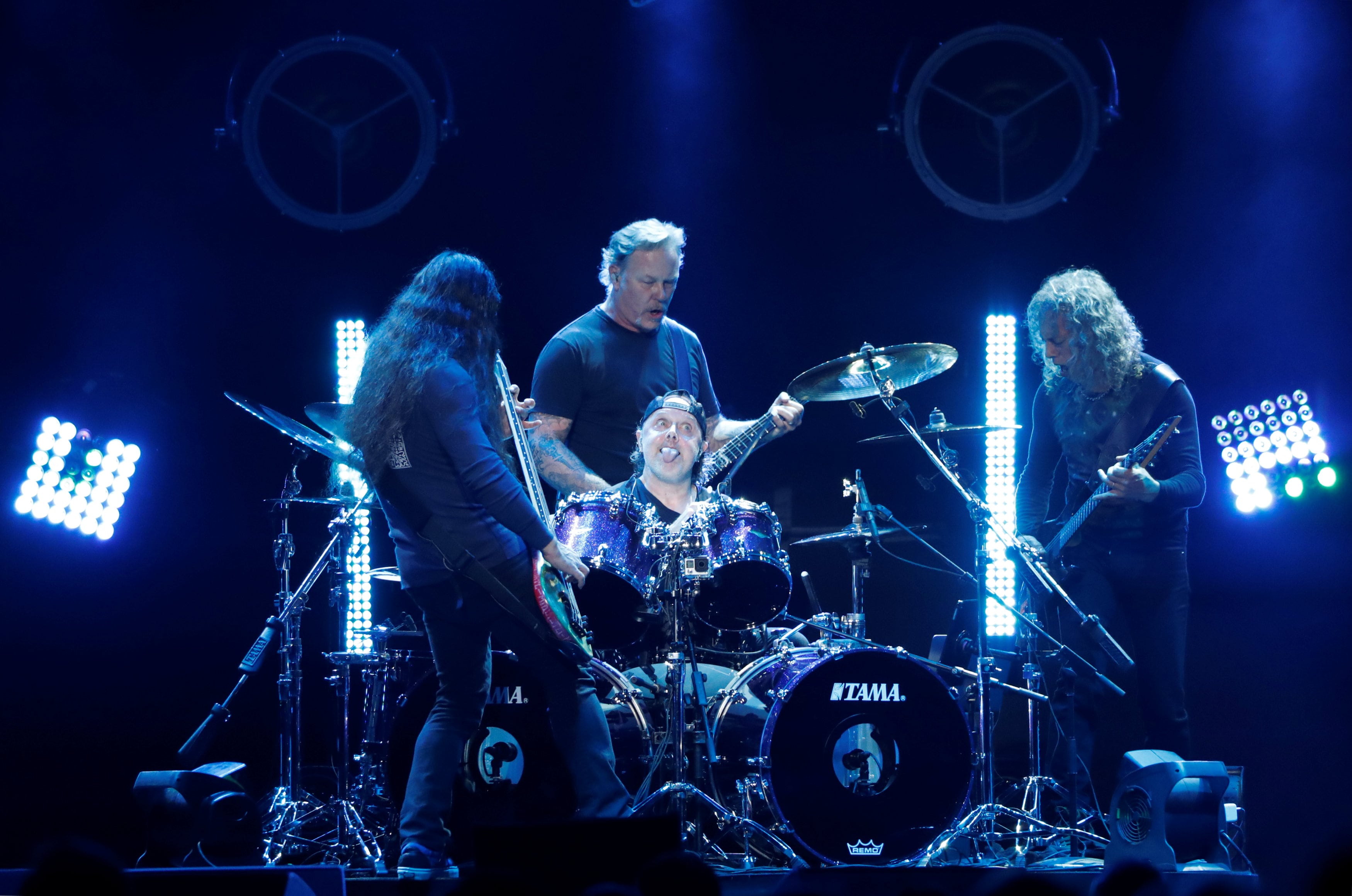 Metallica destacó el poder de la música y la comunidad para transformar causas solidarias y salvar vidas mediante acciones colectivas y voluntariado(REUTERS/Mario Anzuoni)