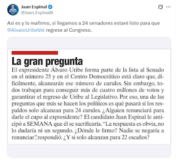 El congresista aseveró que entregaría