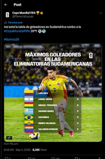 La cuenta oficial de la