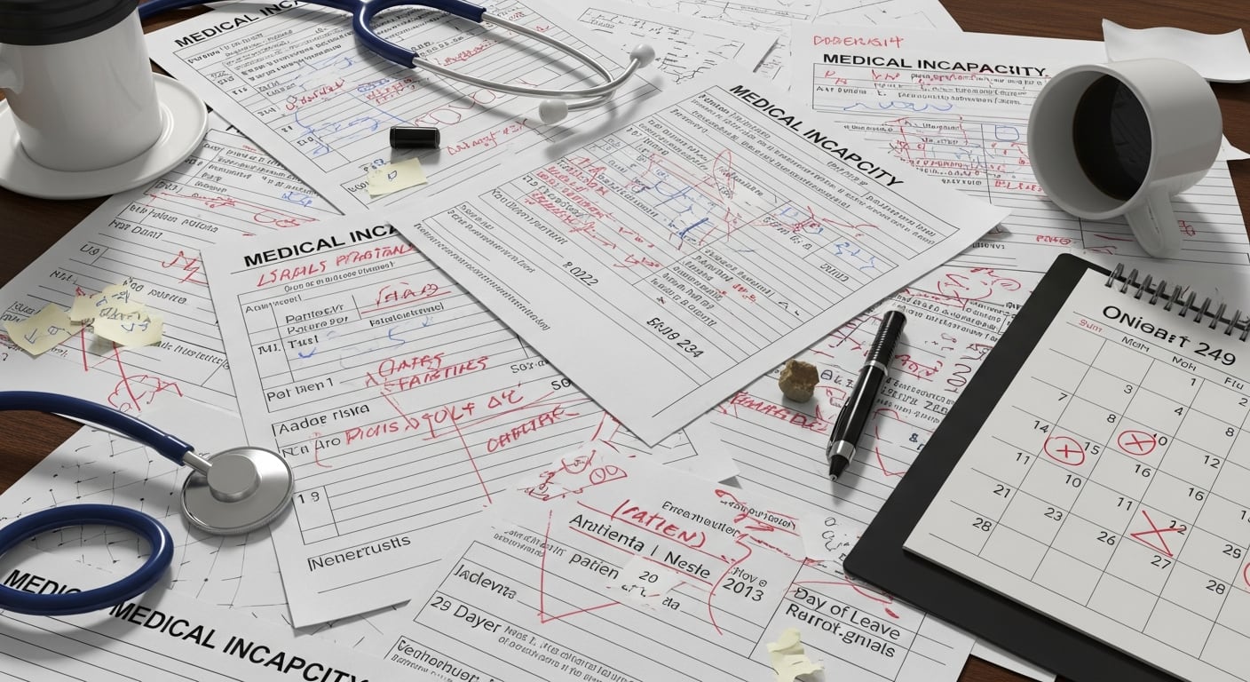Entre las irregularidades encontradas figuran cambios en fechas, días de incapacidad y datos personales de pacientes. (Imagen Ilustrativa Infobae)