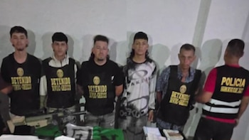La PNP captura en el norte de Perú a cinco presuntos disidentes de las FARC vinculados con extorsiones