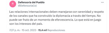 Defensoría del Pueblo opina de