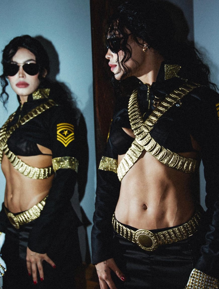 Ana del Castillo se disfrazó de Michael Jackson en 2023 - crédito @anadelcastillo/Instagram