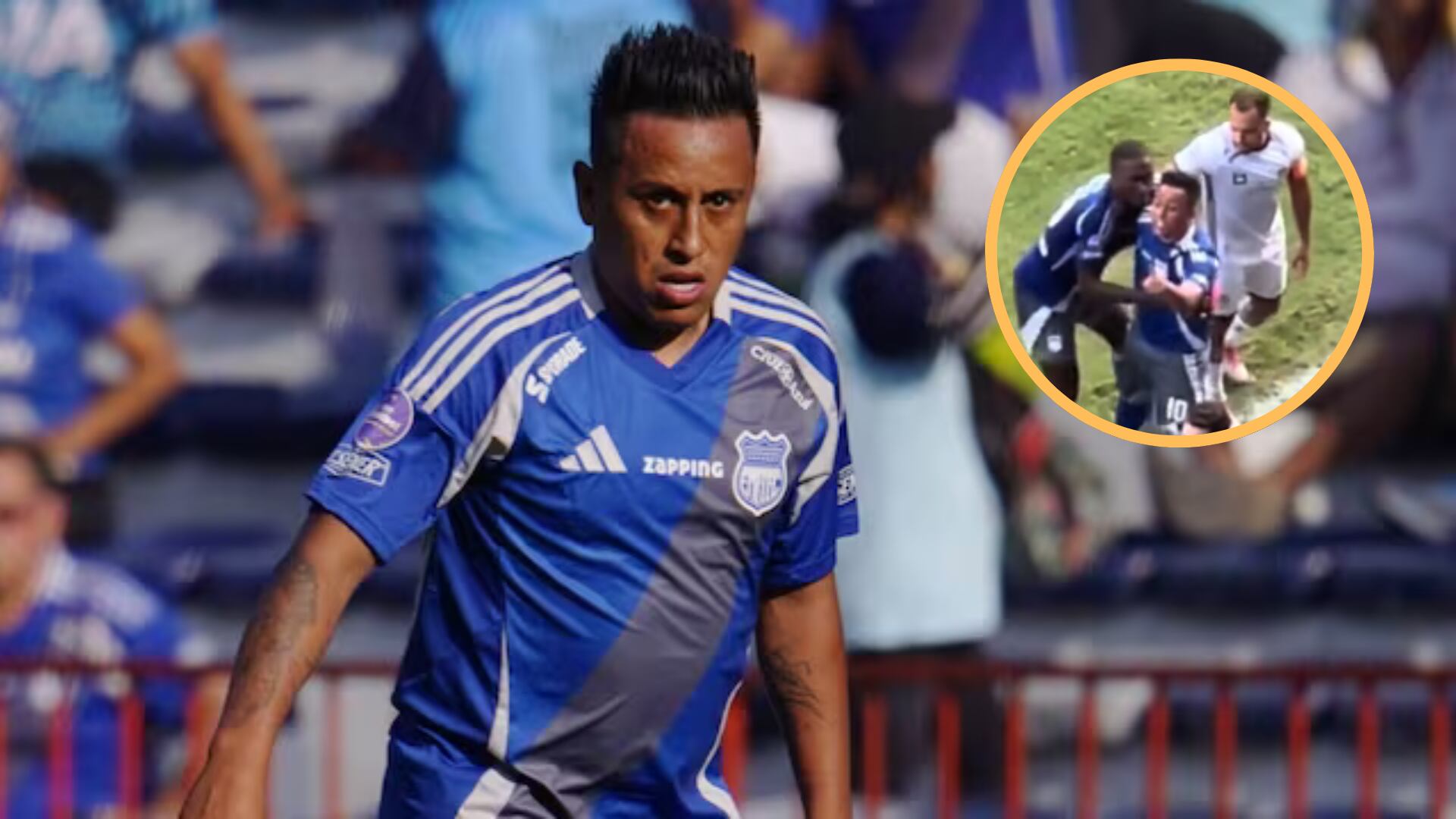 Christian Cueva protagonizó fuerte altercado en su debut con Emelec: la furiosa reacción de ‘Aladino’ contra asistente de Delfín.