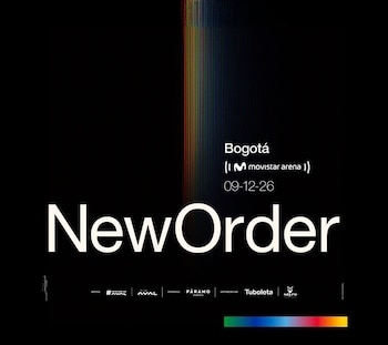 New Order regresará a Colombia el 9 de diciembre con un concierto en el Movistar Arena de Bogotá, para dar su primera presentaicón en solitario en el país - crédito cortesía Páramo Presenta
