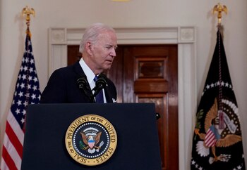 Joe Biden pronunció un discurso