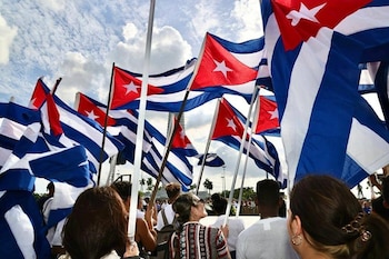 18/02/2025 Banderas de Cuba en un acto en La Habana
POLITICA INTERNACIONAL
PRESIDENCIA DE CUBA
