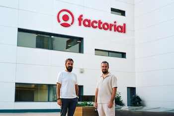 Los fundadores de la empresa española Factorial, Jordi Romero (i) y Bernat Farrero (d), en una imagen de archivo