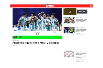 La portada del diario Sport de Barcelona
