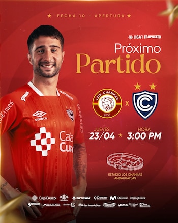 Cienciano se alista para acabar con el invicto de Los Chankas en el torneo local. Crédito: Instagram Cienciano.