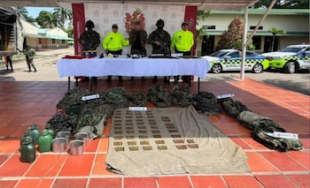Operativo en Santa Rosa del Sur dejó tres capturados y una menor aprehendida - crédito Policía Nacional/Dijín