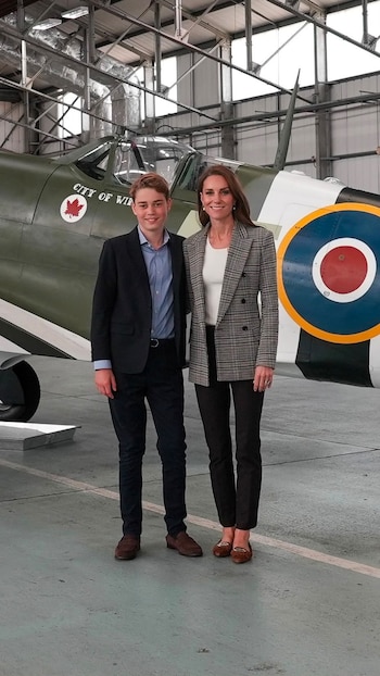 La princesa de Gales y su hijo mayor, el príncipe George, en una imagen de redes sociales. (Instagram @princeandprincessofwales)