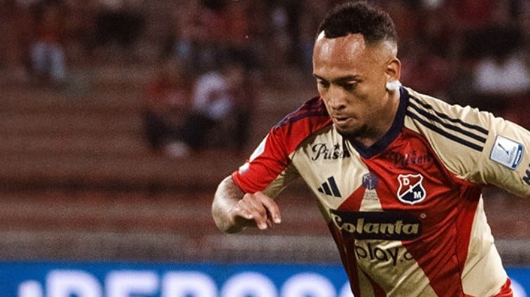 Jarlan Barrera llegó al Medellín para el segundo semestre de 2025 para cumplir la función de creador de juego del Poderoso - crédito @DIM/X