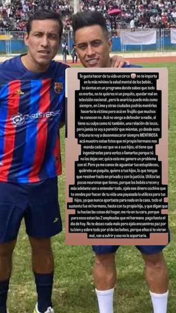 Hermano de Christian Cueva arremete