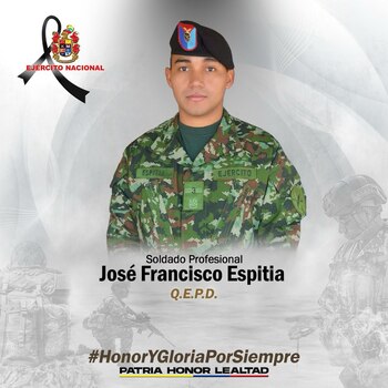 El soldado profesional José Francisco