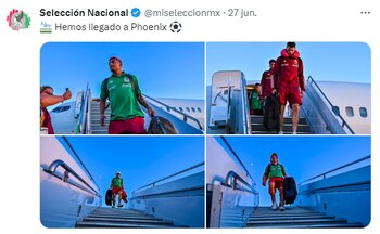 El Tricolor arribó a Phoenix