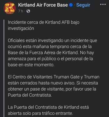 Comunicado oficial de la Fuerza