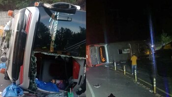 Grave accidente de un bus