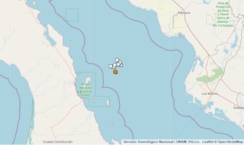 Temblor registrado en Baja California