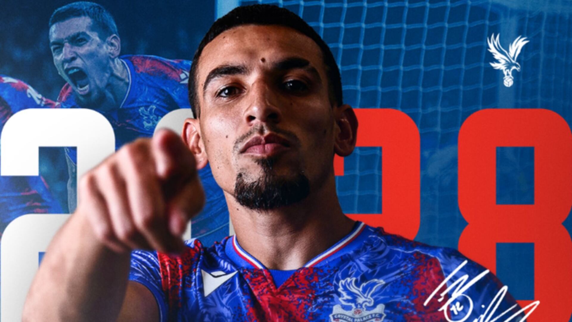 El colombiano jugará con el Crystal Palace hasta el 208 - crédito CPFC redes sociales
