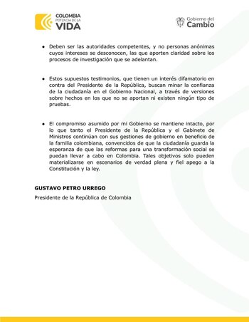 Gustavo Petro se pronuncia tras los señalamientos de los supuestos 3000 millones.