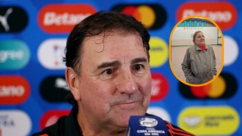 Néstor Lorenzo emocionado en rueda