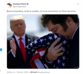 El presidente compartió una imagen