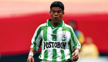 Oswaldo 'El Nene' Mackenzie jugó en Atlético Nacional entre 1997 y el año 2000 - crédito Dimayor