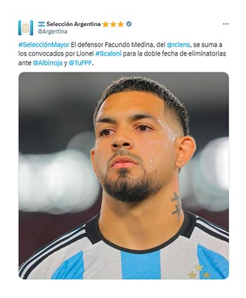 Facundo Medina se sumó a