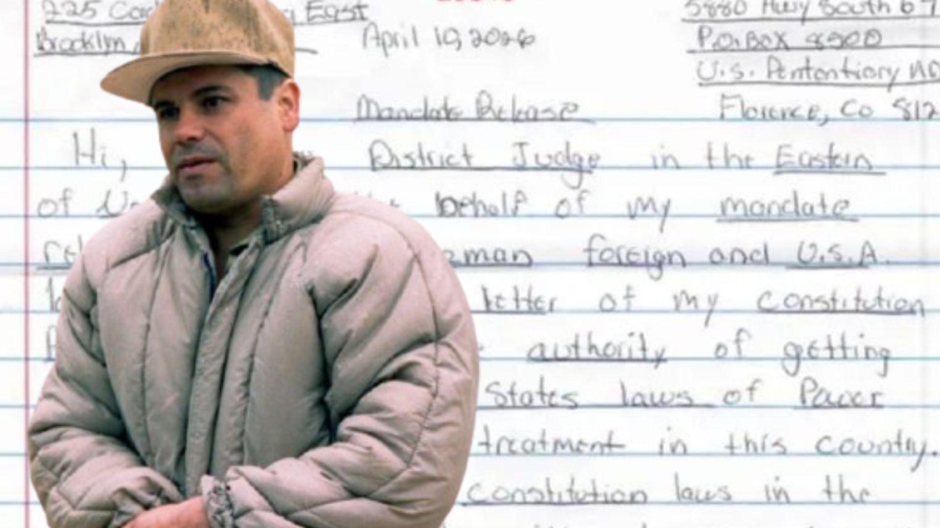 El exlíder del Cártel de Sinaloa envió una carta en inglés al juez Brian Cogan. (Anayeli Tapia/Infobae)