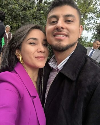 La pareja bogotana había viajado