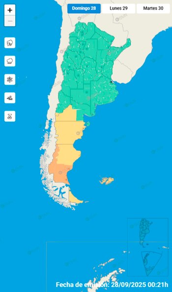 Las alertas amarillas y naranjas