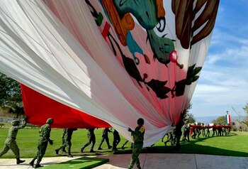 El proceso de una bandera