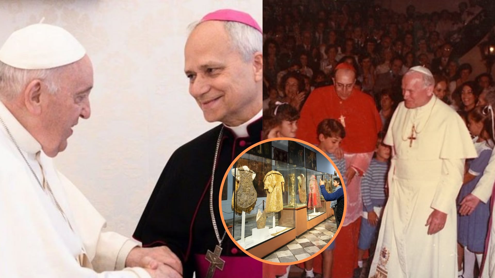 La Catedral de Lima guarda un acervo valioso de objetos que pertenecieron a distintos pontífices, algunos donados tras sus visitas al país y otros enviados desde Roma como muestra de afecto y conexión. (Composición: Infobae)