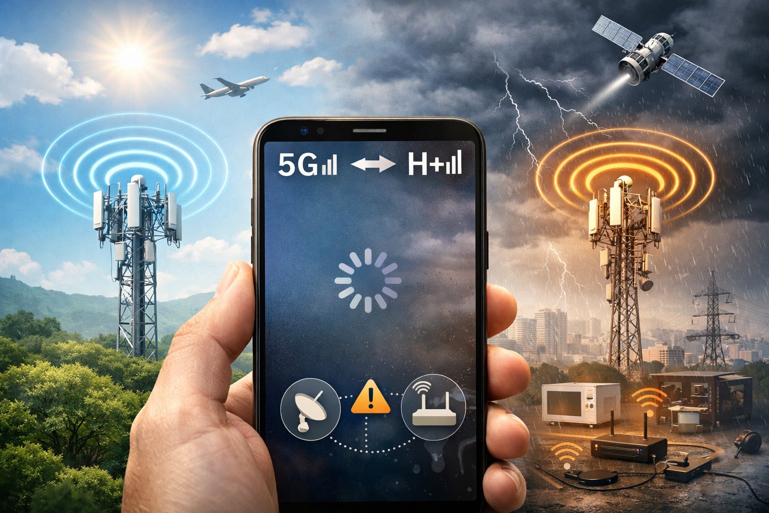 ¿Por qué mi celular cambia de 5G a H+ aunque tenga cobertura?
