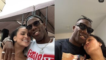 Luís Advíncula y Daniela Darcourt