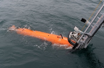 Imagen del nuevo dron submarino de Francia, Narval (SHOM)