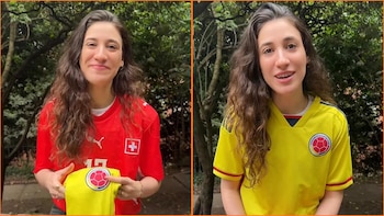 Influenciadora suiza explicó por qué apoyará a la Selección Colombia en su encuentro frente a Suiza: “Ojalá no me expulsen de mi país”