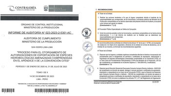 Informe de la Contraloría General